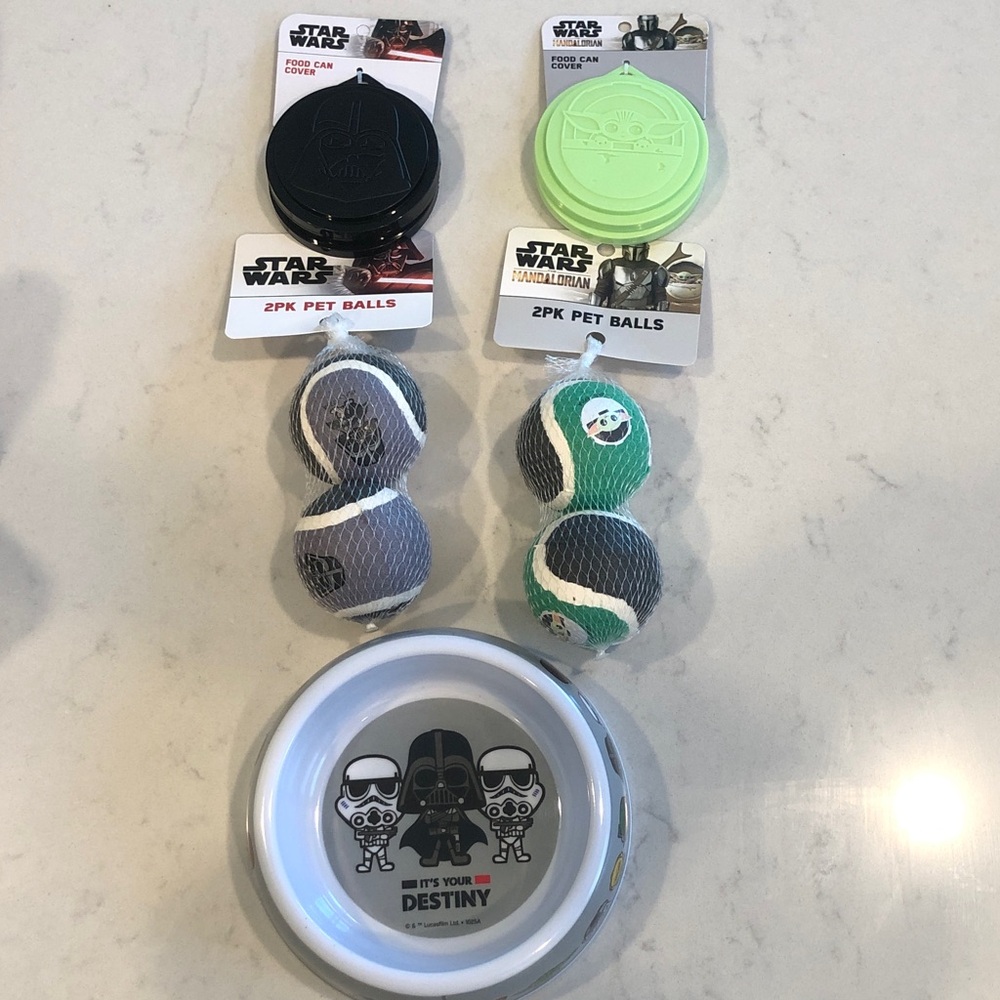 Disney Star Wars Dog Toy Set Vader and  Grogu